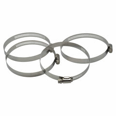 4 Piece 304 Stainless Steel 84-108mm Worm Drive Hose Clamp - Twin Eagle Imports