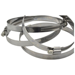 4 Piece Kale 304 Stainless Steel 90-110mm Worm Drive Hose Clamp - Twin Eagle Imports