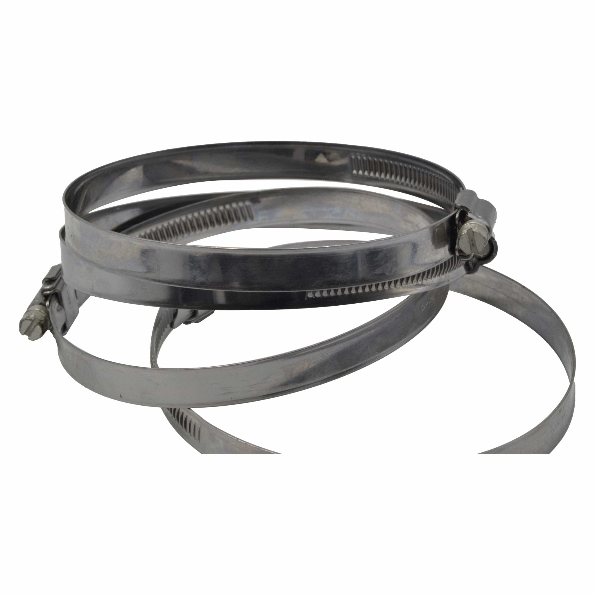 4 Piece Kale 304 Stainless Steel 90-110mm Worm Drive Hose Clamp - Twin Eagle Imports