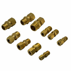 40pc Brass Compression Male Connector Grab Kit Assortment - Twin Eagle Imports
