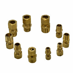 40pc Brass Compression Male Connector Grab Kit Assortment - Twin Eagle Imports