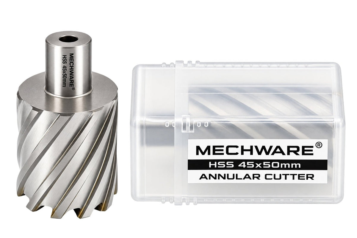 45 x 50mm D.O.C HSS Weldon Shank Annular Cutter - Twin Eagle Imports
