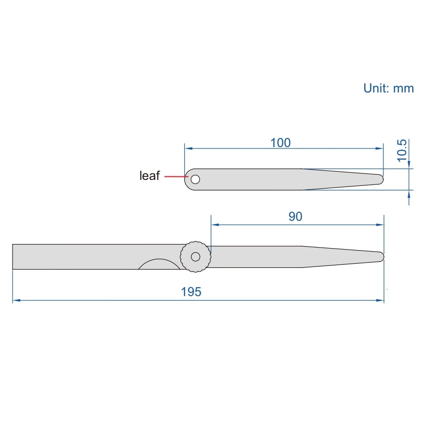 Insize Feeler Gauge Set 0.03-0.50mm Range Series 4602-13A