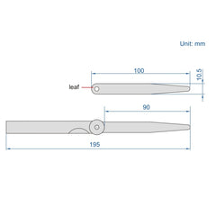 Insize Feeler Gauge Set 0.02-1mm Range Set 4602-17