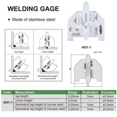 Insize Welding Gauge Series 4851-1