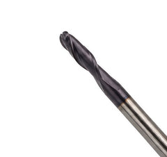 Fullerton 4.0mm 2 Flute TiAlN Coated Carbide Ball Nose Endmill - 3215 Series