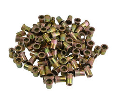 1/4 UNC Zinc Plated Steel Nutsert Rivet Nuts – Bulk Pack of 100