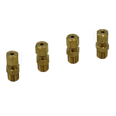 4pc Brass Compression Male Female Connector (T1/8xM1/8) - Twin Eagle Imports