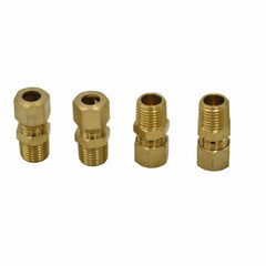 4pc Brass Compression Male Female Connector (T5/16xM1/4) - Twin Eagle Imports