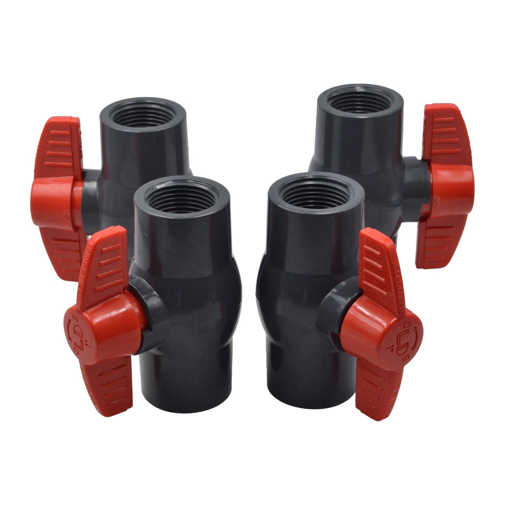 4pcs PVC Pipe Female/Female 1" BSP Thread Ball Valve - Twin Eagle Imports