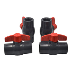 4pcs PVC Pipe Female/Female 1" BSP Thread Ball Valve - Twin Eagle Imports