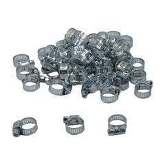 50 Piece Zinc 6-15mm Worm Drive Hose Clamp - Twin Eagle Imports