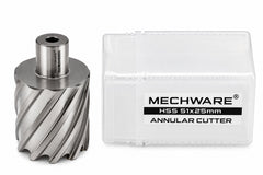 51 x 25mm D.O.C HSS Weldon Shank Annular Cutter - Twin Eagle Imports