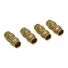 5/16" DOT Brass Push-In Straight Tube Unions – 4 Pack - Twin Eagle Imports