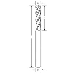 Best Carbide 7/16 4 Flute Short Series Square End Mill TiALN Coated