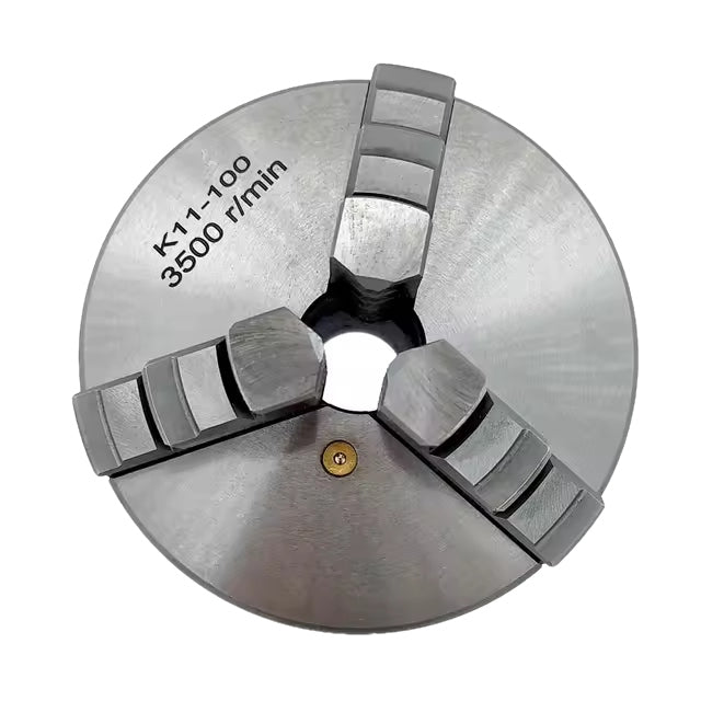 K11-100 3-Jaw 100mm Self-Centering Manual Lathe Chuck