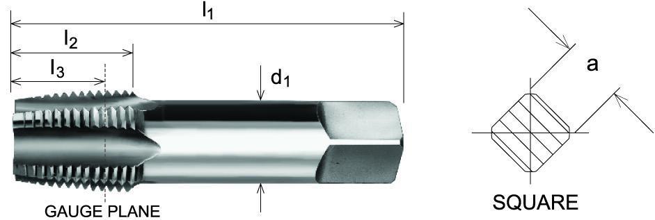  SOMTA - HSS BSPT TAP  (BOTTOMING LEAD, TAPER FORM)