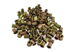 1/4 UNC Zinc Plated Steel Nutsert Rivet Nuts – Bulk Pack of 100