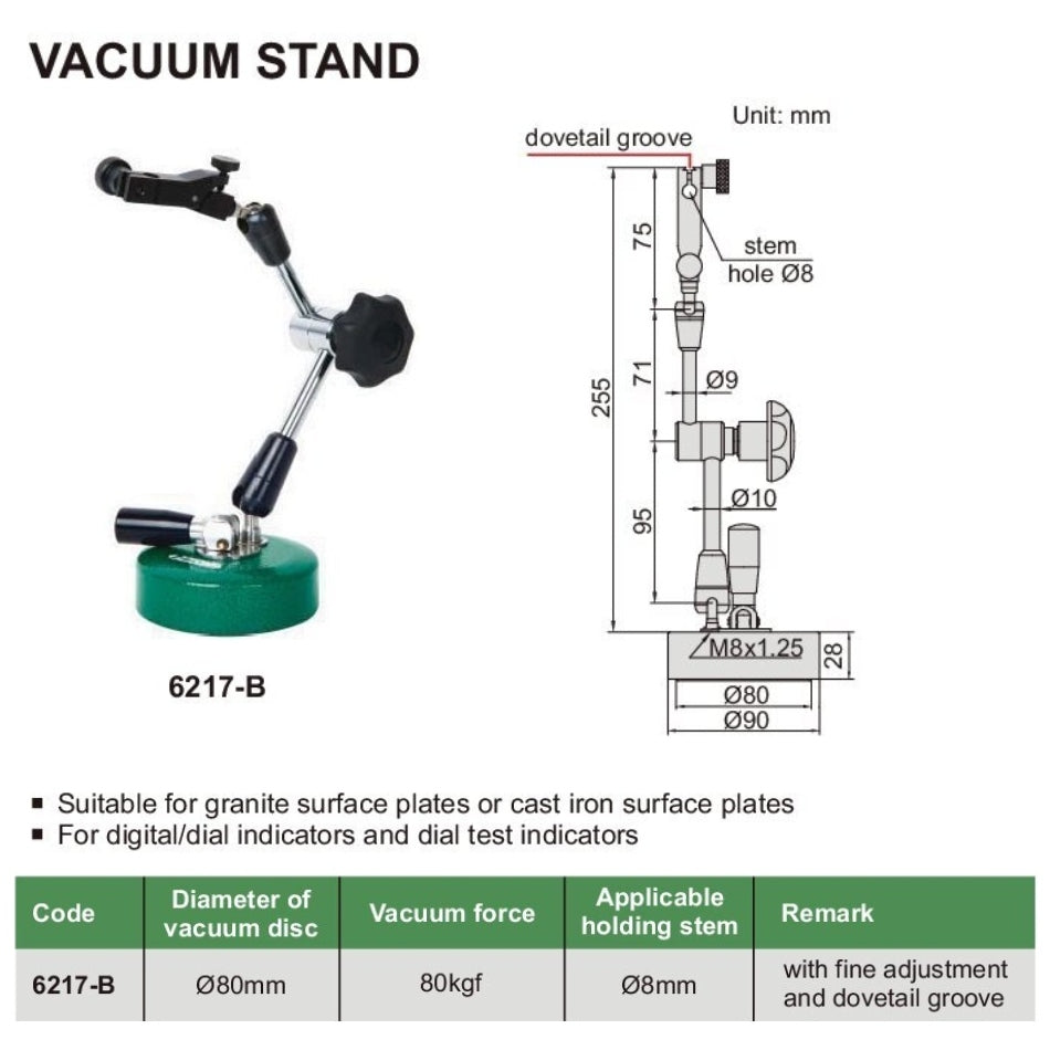 Insize Vacuum Stand Series 6217-B
