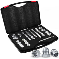 64 Pcs 37 Degree JIC Cap and Plug Hydraulic Blanking Kit - Twin Eagle Imports