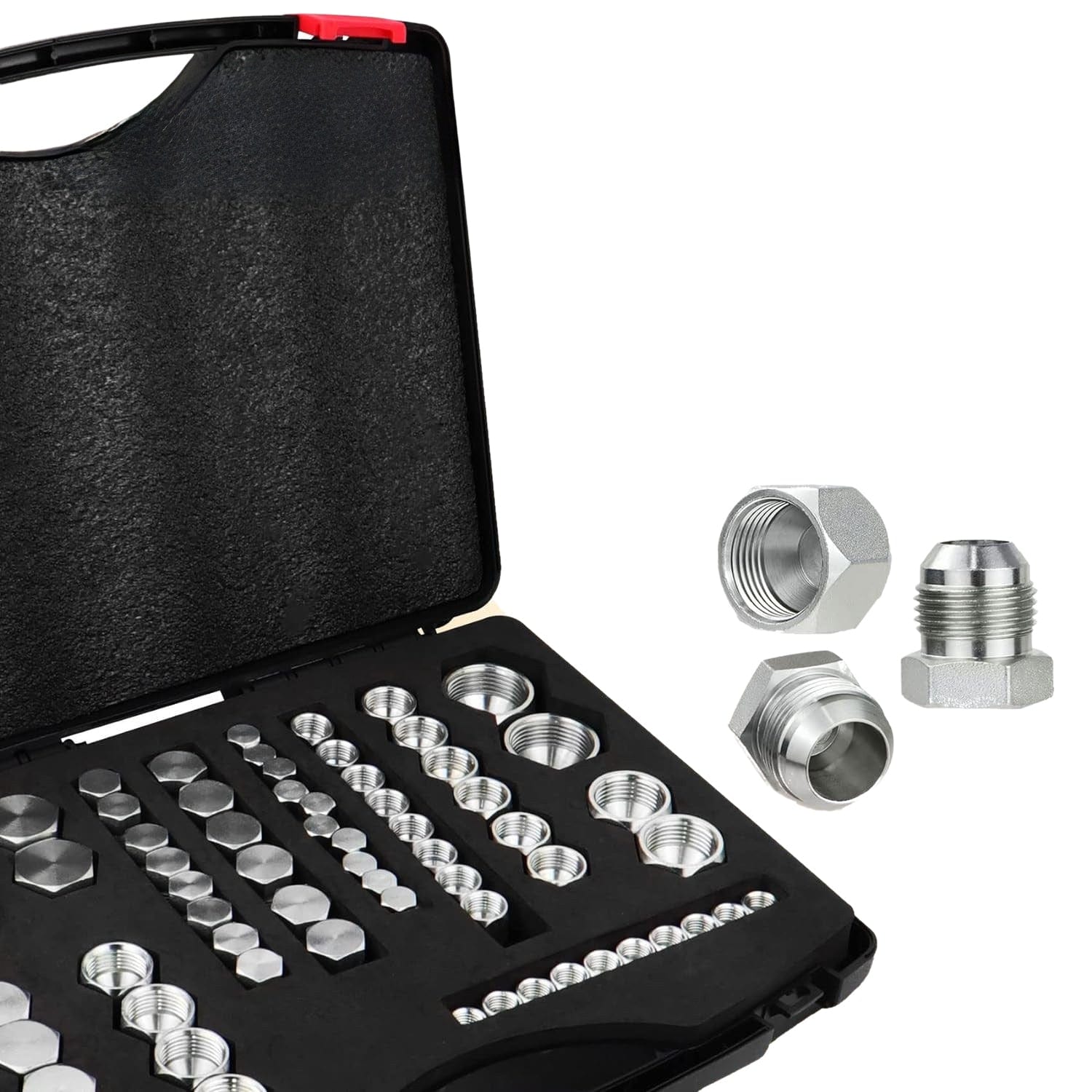64 Pcs 37 Degree JIC Cap and Plug Hydraulic Blanking Kit - Twin Eagle Imports