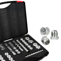 64 Pcs 37 Degree JIC Cap and Plug Hydraulic Blanking Kit - Twin Eagle Imports
