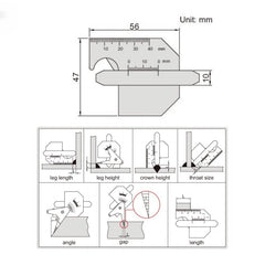 Insize Welding Gauge 0-10mm Range Series 6832-1