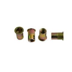1/4 UNC Zinc Plated Steel Nutsert Rivet Nuts – Bulk Pack of 100