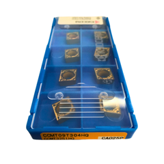 10pc Kyocera CCMT09T304HQ CA025P – Turning Insert (Finishing-Medium, HQ Chipbreaker)
