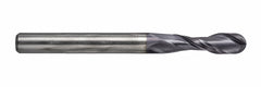 Fullerton 1/8" 2 Flute TiAlN Coated Carbide Ball Nose Endmill - 3215 Series