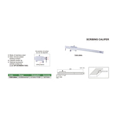 Insize Scribing Caliper  0-200mm/0-8" Range Series 7202-200A