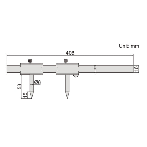 Insize Scribing Caliper 51-300mm Range Series 7203-300A