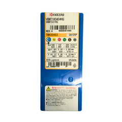 10pc Kyocera VBMT160404HQ CA125P – Turning Insert (Finishing to Medium, HQ Chipbreaker)