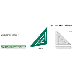 Insize Plastic Angle Square 0-90° Range Series 2282-180