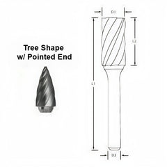 Best Carbide - SG5NF 1/2" Aluminium Cut Carbide Burr