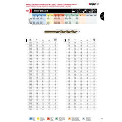 Hepyc 1–13mm HSS-Co Jobber Drill Bit Set 0.5mm Increments (25-Piece, DIN 338, Split Point)