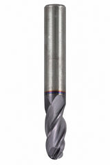 Fullerton 12.0mm 4 Flute TiAlN Coated Carbide Ball Nose Endmill - 3200 Series