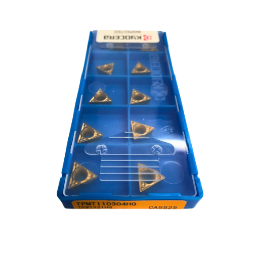 10pc Kyocera TPMT110304HQ CA5525 – Turning Insert (Finishing to Medium, HQ Chipbreaker)