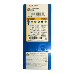10pc Kyocera TPMT110304HQ CA5525 – Turning Insert (Finishing to Medium, HQ Chipbreaker)