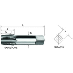 Somta Series 575 - HSS Straight Flute Taper Pipe Hand Bottom (Finishing) Tap BSPT 1/4" x 19 TPI