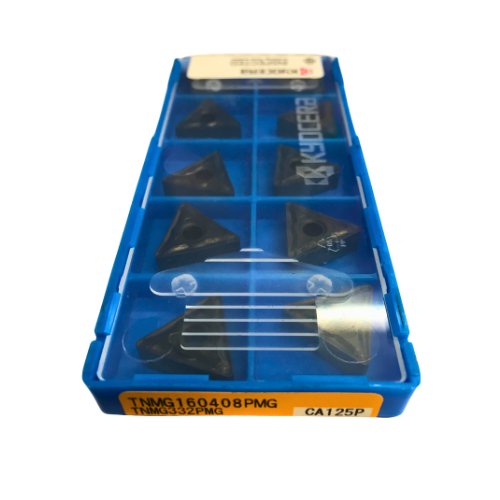 10pc Kyocera TNMG160408PMG CA125P – Turning Insert (Medium-Roughing, PMG Chipbreaker)
