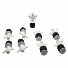 9x Nylon Mechanical Pipe Test Plug Bung with 10mm Bypass 23mm to 32mm - Twin Eagle Imports