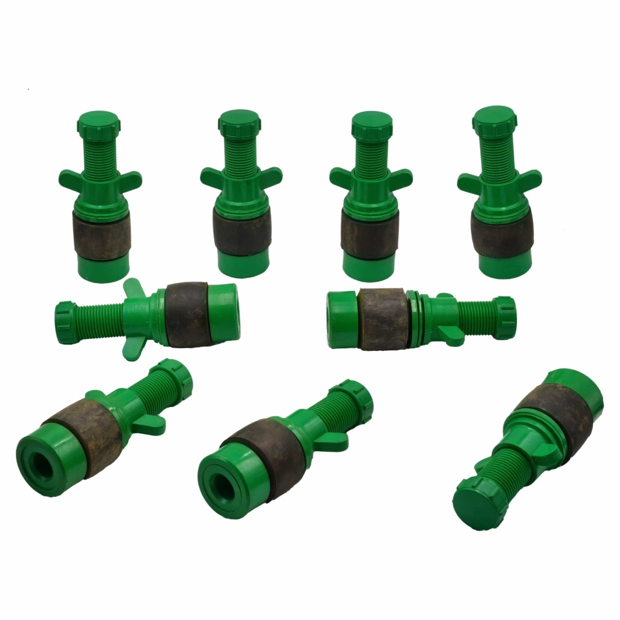 9x Nylon Mechanical Pipe Test Plug Bung with 13mm Bypass 38mm to 44mm - Twin Eagle Imports