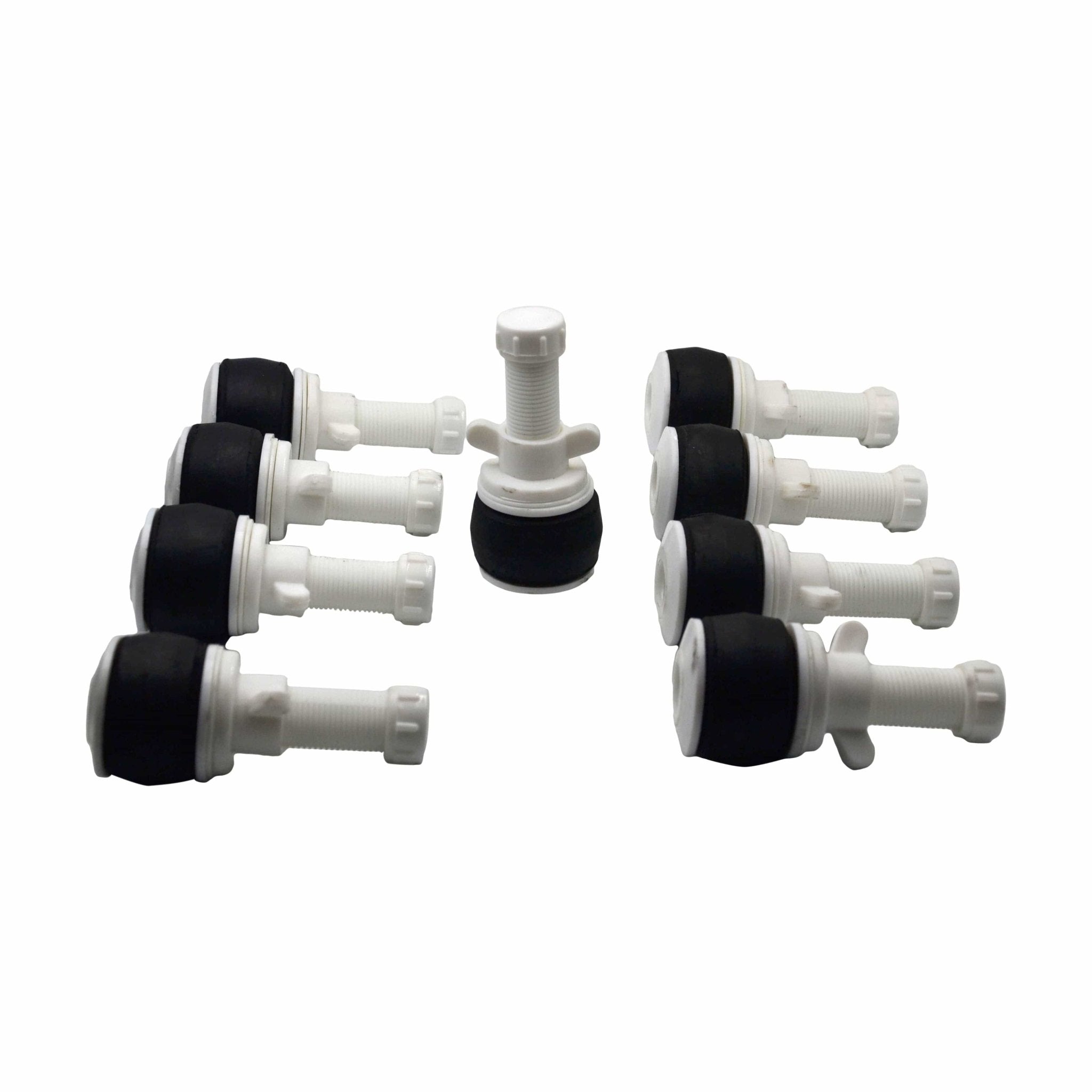9x Nylon Mechanical Pipe Test Plug Bung with 13mm Bypass 49mm to 54mm - Twin Eagle Imports