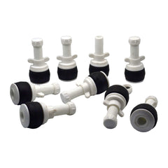 9x Nylon Mechanical Pipe Test Plug Bung with 13mm Bypass 49mm to 54mm - Twin Eagle Imports