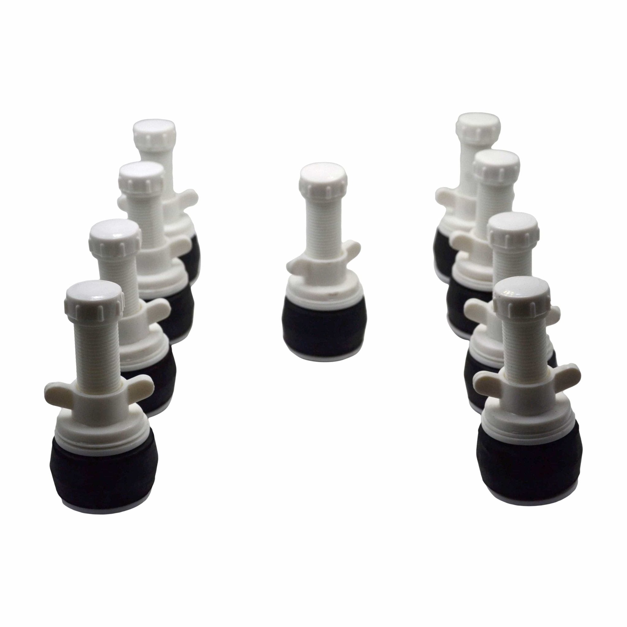 9x Nylon Mechanical Pipe Test Plug Bung with 13mm Bypass 49mm to 54mm - Twin Eagle Imports