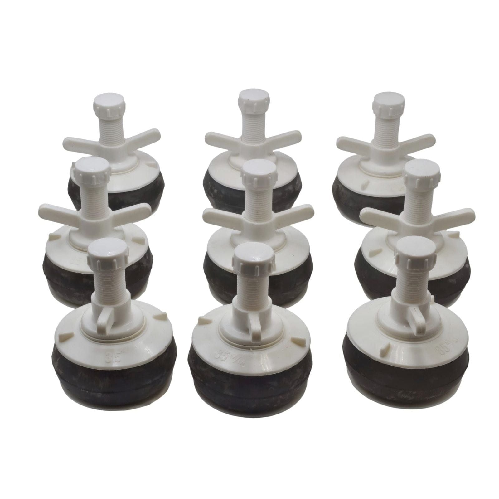 9x Nylon Mechanical Pipe Test plug bung with 13mm bypass 85mm to 92mm - Twin Eagle Imports