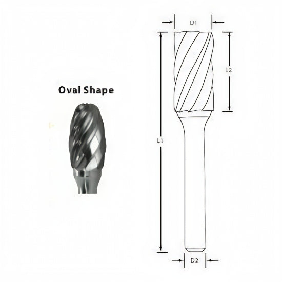 Best Carbide - SE1NF 1/4" Aluminium Cut Carbide Burr