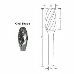 Best Carbide - SE1NF 1/4" Aluminium Cut Carbide Burr