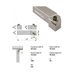 Canela Top Clamp Turning Tool Holder CTGPL1616H11 16mm Shank